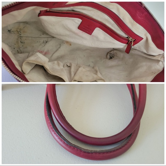 Gucci Guccissima Lovely Heart Red Tote - Picture 5 of 7